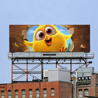 Layar LED Video Wall Luar Ruangan dengan Refresh Rate Tinggi Khusus untuk Iklan, Pantalla Led Exterior, LED Video Wall, LED Billboard