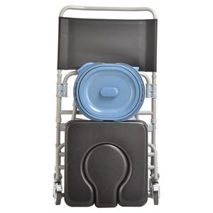 <b>Commode</b> Chair <b>Portable</b> Folding With Seat And Basin For Home Hospital Use - Product Image 4