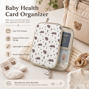 Porte-cartes léger antivol en polyester, organiseur élégant pour cartes de <span class=keywords><strong>santé</strong></span> et passeports de nouveau-nés - Product Image 3