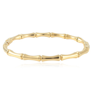 Bamboo Shaped <b>Titanium</b> Steel Bracelet Steel Gold Women's Fashion Bangle Gift Jewelry 13013 - Product Image 2