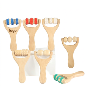 Ensemble de brosses de bain en bois entièrement naturelles pour hommes et femmes, pour le soulagement musculaire du corps entier, éponges et gommages en bois pour le spa - Product Image 1