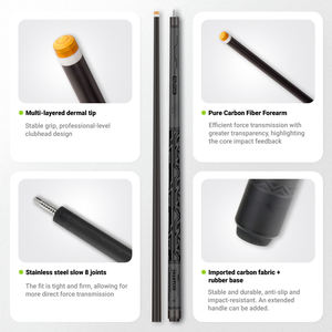 Nouvel arrivage : queues <span class=keywords><strong>de</strong></span> <span class=keywords><strong>billard</strong></span>/snooker en fibre <span class=keywords><strong>de</strong></span> carbone en deux parties, pointe noire 11,<span class=keywords><strong>8</strong></span>/12,5 mm, performance optimale pour les queues <span class=keywords><strong>de</strong></span> <span class=keywords><strong>billard</strong></span> - Product Image 3