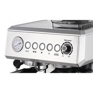 Máy pha cà phê Espresso bằng thép không gỉ, tích hợp máy xay cà phê, có chức năng xông hơi, phích cắm EU/US - Dành cho khách sạn - Bán buôn - Product Image 2