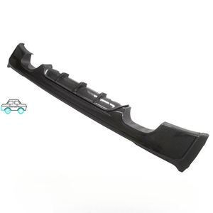 MP Phong Cách Phía Sau Bumper Khuếch Tán ABS Bóng Màu Đen Duy Nhất Bên Đôi Ống Xả F22 Khuếch Tán Cho 2 <span class=keywords><strong>Series</strong></span> F22 Thể Thao 2014 + - Product Image 2