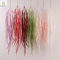 Nouvelle conception de feuillage artificiel suspendu en amarante pour la décoration de mariage, arrangement floral