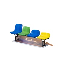Siège de stade extérieur avec dossier, chaise de stade en plastique ISO, prix pour gradins