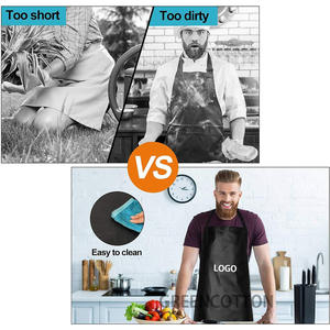 Logo personalizzato impermeabile in gomma vinile grembiule 40 pollici Chef grembiuli per gli uomini pesanti lavoro chimico grembiule Extra lungo grigliate - Product Image 6