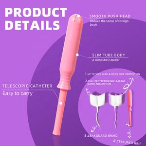 <span class=keywords><strong>Tampons</strong></span> en coton bio pour femmes biodégradables et bon marché - Product Image 4