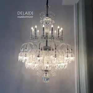 Kaarshouder Kristallen Kroonluchter Voor Bruiloft Eetkamer Woonkamer Slaapkamer Decoratie Franse Cristal Glans Lichten