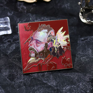 หมุดเคลือบแบบแข็งโปร่งใสพิมพ์ลาย UV อนิเมะจากนักออกแบบจากประเทศจีน - Product Image 1