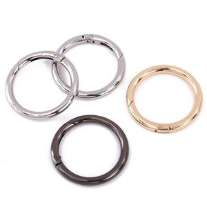 Mousqueton circulaire multicolore en alliage de zinc 38 mm avec anneaux en O, fermoir pour sangle de sac à main, clip mousqueton, boucle à ressort, pièces de quincaillerie pour sac - Product Image 1