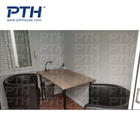 Maisons modulaires extensibles et portables, structure en acier, 10 pieds, maison en pré-assemblée, pour bureau