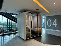 Cabine insonorisée moderne Comine 2026 avec roulettes pour bureau à domicile, hôtel et école – Espace de travail personnel