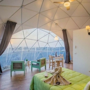 Hotel Resort de lujo al aire libre <span class=keywords><strong>Iglu</strong></span> tienda Glamping <span class=keywords><strong>Casa</strong></span> de cúpula geodésica con marco de acero - Product Image 2