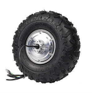Eje doble de 14,5 pulgadas, 100N. M, alto par con <span class=keywords><strong>rueda</strong></span> de Motor de cubo de neumático todoterreno para Robot de <span class=keywords><strong>carretilla</strong></span> eléctrica - Product Image 4