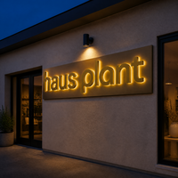 Lettres en métal 3D personnalisées rétroéclairées par LED pour hôpitaux et entreprises, étanches IP65, publicité extérieure pour devantures de magasins