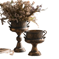 2025 Vase de table Vintage européen fait à la main en fer fleur décor de mariage populaire pour la décoration de la chambre
