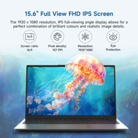 Alldocube Nouveau PC Portable 2025 15.6 Pouces 16 Go RAM 512 Go Ordinateur Portable Intel N95 1920*1080 FHD IPS pour Gaming