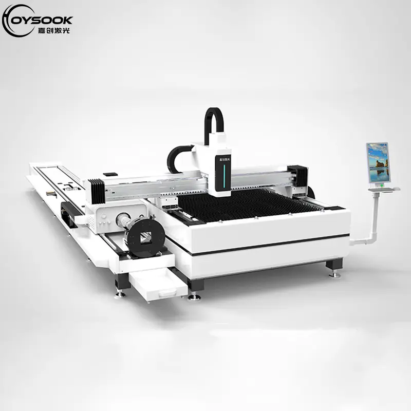 HOYSOOK CNC 2000w Fully Automatic High Precision Fiber Laser Cutting Tube Machine