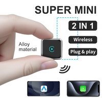 Adaptateur CarPlay sans fil portable K6MINI 2N1, dongle USB universel pour voiture, lien Android/iPhone, boîte AI CarPlay sans fil