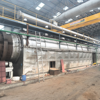 Usine de pyrolyse de pneus usagés et de plastique recyclé avec moteur, machine de recyclage de carburant entièrement automatique à haute capacité