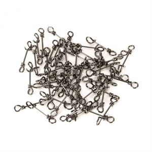 Stainless Steel <b>Quick</b> Lock Fishing Snaps <b>Swivels</b> & Snaps Connector for Active Fishing - Product Image 4