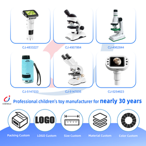 Giocattoli per l'Esplorazione della Natura Chengji, Apprendimento STEM Precoce, Microscopio Elettronico Multifunzione 3 in 1 con Schermo LED da 2 Pollici, Ingrandimento 200-1000X per Bambini - Product Image 4