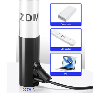 Lampe à <span class=keywords><strong>tube</strong></span> suspendue au plafond rechargeable par USB Lampe néon RVB pour les événements de fête Lampe vidéo de différentes longueurs IP65 Corps en matériau PC - Product Image 5