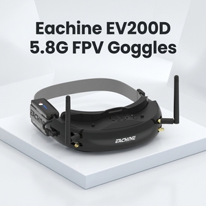 แว่นตา FPV Eachine EV200D 5.8G จอแสดงผลคู่ 1280x720 72CH True Diversity HD Port 2D <span class=keywords><strong>3D</strong></span> พร้อม DVR ในตัวสำห<span class=keywords><strong>รับ</strong></span>โดรน - Product Image 1