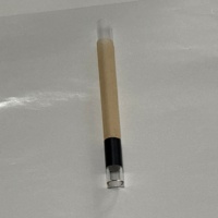 Papier à rouler brun personnalisé avec embout en verre 109 mm, tube en papier à combustion lente, rouleau de papier brut, tube jetable pour cigarettes, possibilité d'imprimer un logo