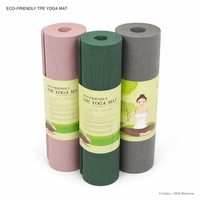 Tapete de Yoga Ortopédico Yugaland de TPE de un Solo Color, con Amortiguación de Alto Rebote, para Fisioterapia y Pilates, Venta al Por Mayor de Fábrica