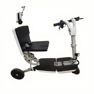 Scooter de movilidad de aluminio plegable con Motor sin escobillas de 350W para personas mayores, diseño elegante, 3 Ajustes de velocidad, equipo de rehabilitación de 100kg - Product Image 1