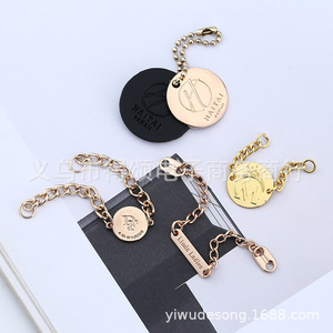 Plaques métalliques personnalisées en acier inoxydable, logos gravés pour sacs, vêtements, accessoires de voiture - Product Image 3
