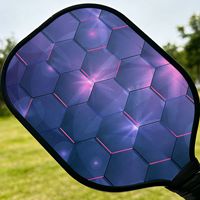 Raqueta de Pickleball P&P Pro-Edition de Carbono Toray T700 con Núcleo de Panal de Abeja de 13 mm, Ligera, con Empuñadura Antideslizante y Amortiguación, para Deportes al Aire Libre