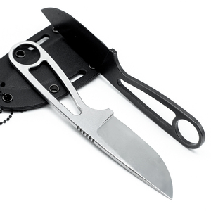 Customizable Damascus Steel Skeleton <strong>Fixed</strong> <strong>Blade</strong> Pocket Knife Stainless Handle for Outdoor Survival EDC OEM for Industrial Use - Product Image 1