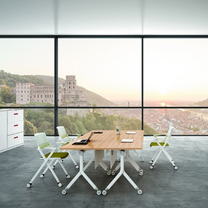 Mobiliario escolar y de oficina, mesa plegable de formación y reunión para aula y espacio de trabajo - Product Image 1