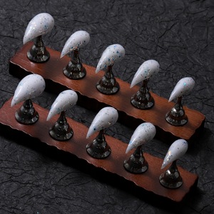 <span class=keywords><strong>Faux</strong></span> ongles à presser, rose nude mat dégradé, motif <span class=keywords><strong>griffe</strong></span> de dragon, 10 pièces, couvrance totale, unis et simples, faits main, pour manucure quotidienne femme - Product Image 4