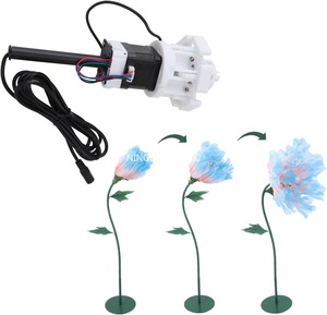 Automatic Opening and Closing Simulation Flower Motor Smooth Movement with Glowing Flowers Decorative <b>Plants</b> and Flowers - Product Image 2