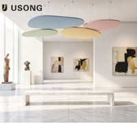 Plafond Acoustique en Forme de Nuage, Salle de Conférence, Décoration Anti-Bruit, Panneau Acoustique