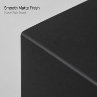 Boîte cadeau magnétique à rabat, étanche, avec doublure en éponge, noir mat, luxe, design pliable et plat, pour cosmétiques, directement de l'usine