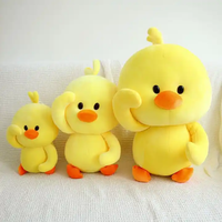 Vente en gros de jouets en peluche kawaii canard de pâques avec nœud brodé canetons kawaii