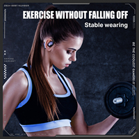 Casque supra-auriculaire ONIKUMA T209, écouteurs sportifs sans fil à clip ouvert, stéréo HiFi, écouteurs Bluetooth pour jeux