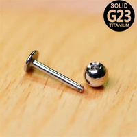 Bijoux hypoallergéniques à filetage interne Labret Piercing titane lèvre goujon oreille goujons conque Piercing Cartilage boucle d'oreille