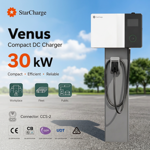 Starcharge Venus 30 Kilowatt Chargeur DC sur poteau Version 200-1000Vdc 100A Max Câble de 5m Certifié CE Chargeur rapide pour véhicules électriques - Product Image 1