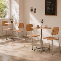 Table ronde de bar en métal moderne, durable et écologique