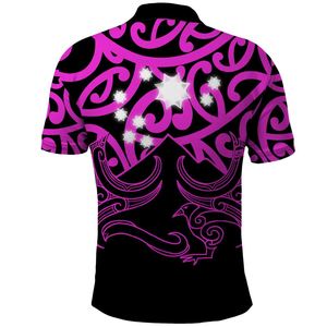Impression à la demande hommes hauts Matariki nouvelle-zélande Polo Maori nouvel an décontracté revers t-shirt en gros en vrac vêtements pour hommes - Product Image 4