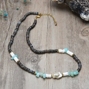 Collar <span class=keywords><strong>de</strong></span> Gargantilla con cuentas <span class=keywords><strong>de</strong></span> Maasai pequeño Natural bohemio tradicional colorido africano hecho a mano Acero inoxidable <span class=keywords><strong>perla</strong></span> <span class=keywords><strong>bodas</strong></span> <span class=keywords><strong>regalos</strong></span> - Product Image 6