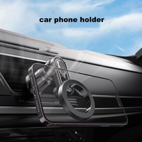 Nouveau support de téléphone portable magnétique N52 circulaire pour navigation, fixation sur grille d'aération de voiture, vente en gros