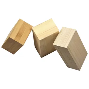 Caixa de madeira não acabada, paulownia, caixa de madeira com tampa, caixa de armazenamento de presente de madeira