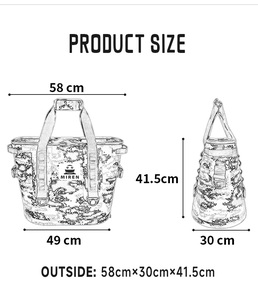 <span class=keywords><strong>Miren</strong></span> alta calidad 30l gran capacidad Picnic refrigerado bolso cruzado con cremallera Cooler Bag - Product Image 6